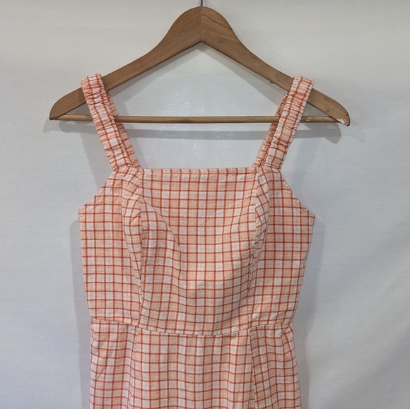 Retro 90's Style Arizona Jean Co. 100% Cotton Flannel Dress Size Small - Picture 2 of 9